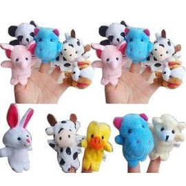 10 marionnettes animaux a doigts peluche 920720981 ml